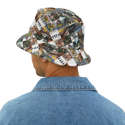 The Beatles Album Cover Collage Bucket Hat