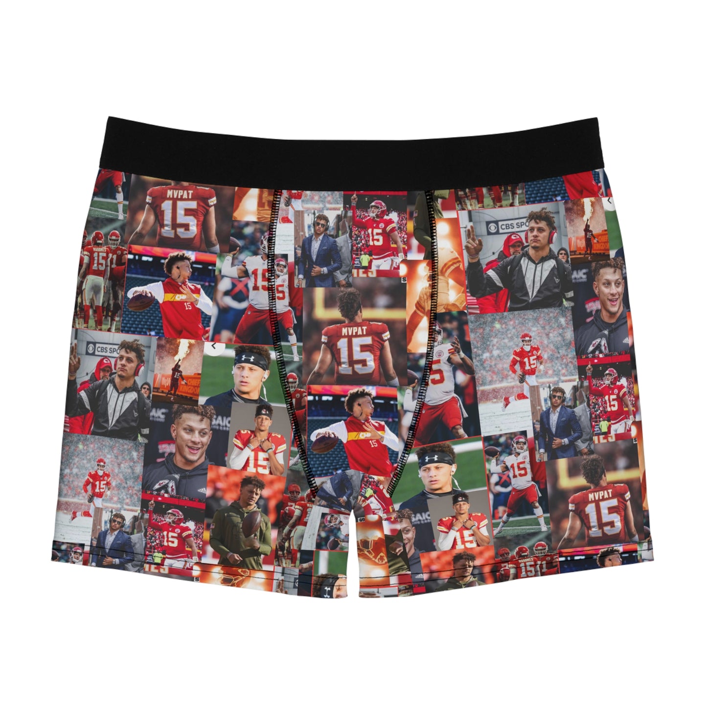 Patrick Mahomes Chiefs MVPAT Photo Collage Men's Boxer Briefs