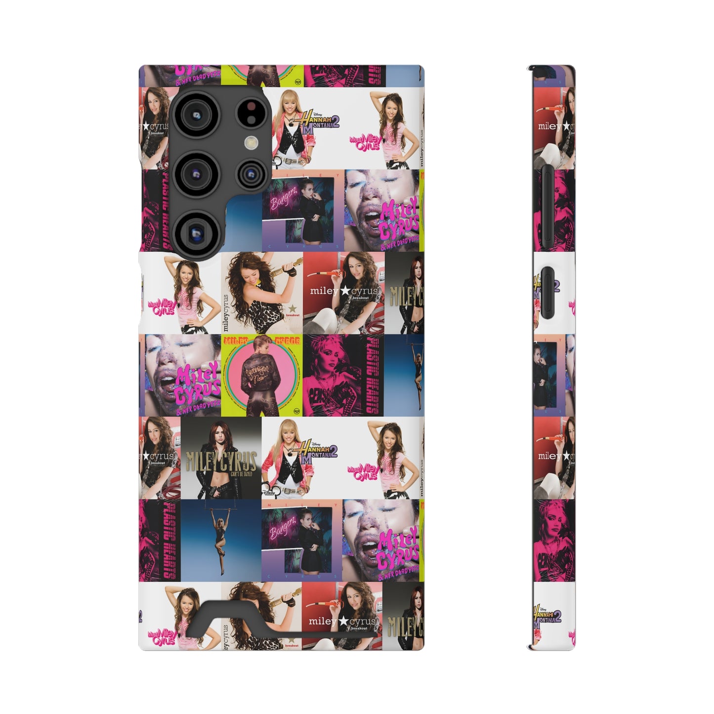 Miley Cyrus Album Cover Collage Phone Case With Card Holder