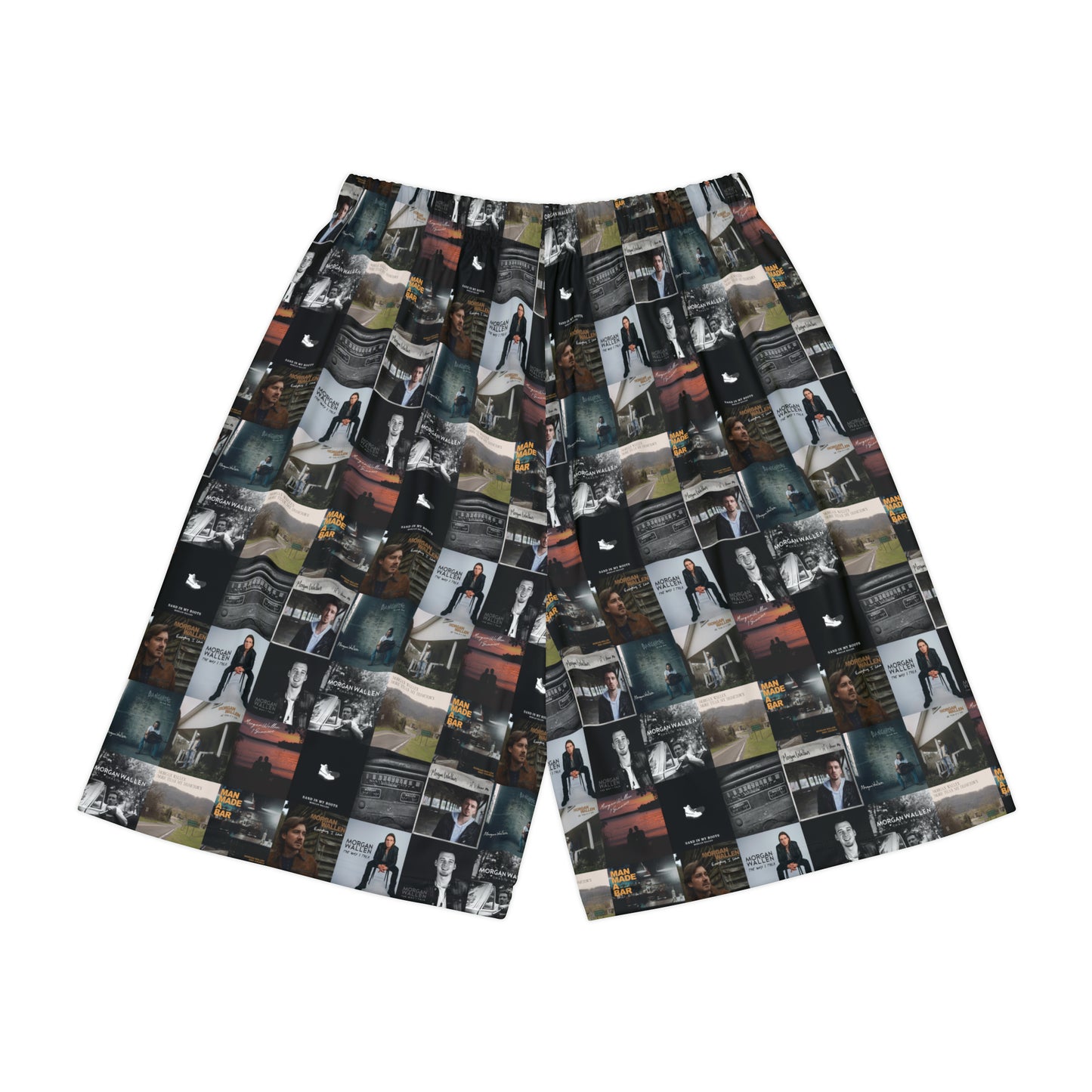 Morgan Wallen Album Cover Collage Men’s Sports Shorts