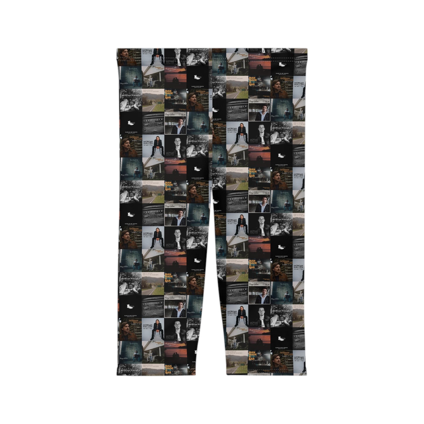 Morgan Wallen Album Cover Collage Women’s Capri Leggings