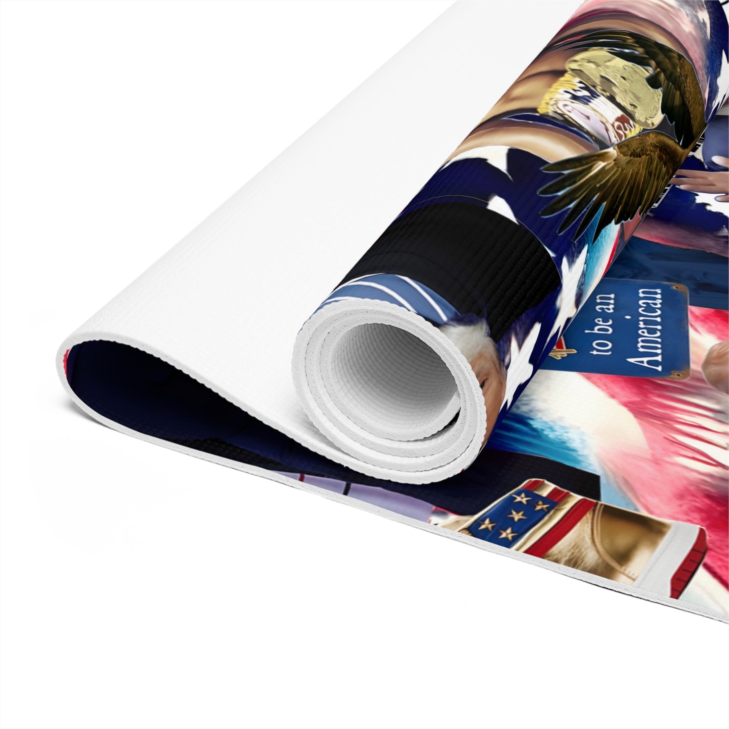 Donald Trump 2024 MAGA Montage Foam Yoga Mat