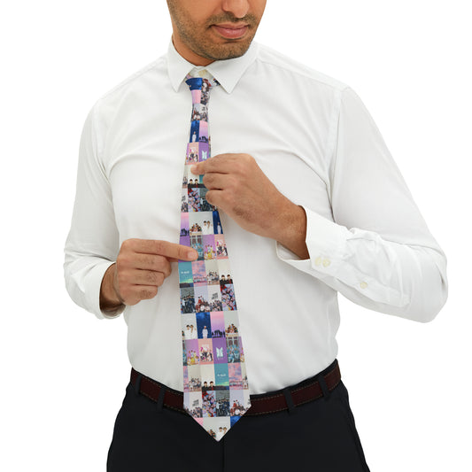 BTS Pastel Aesthetic Collage Necktie