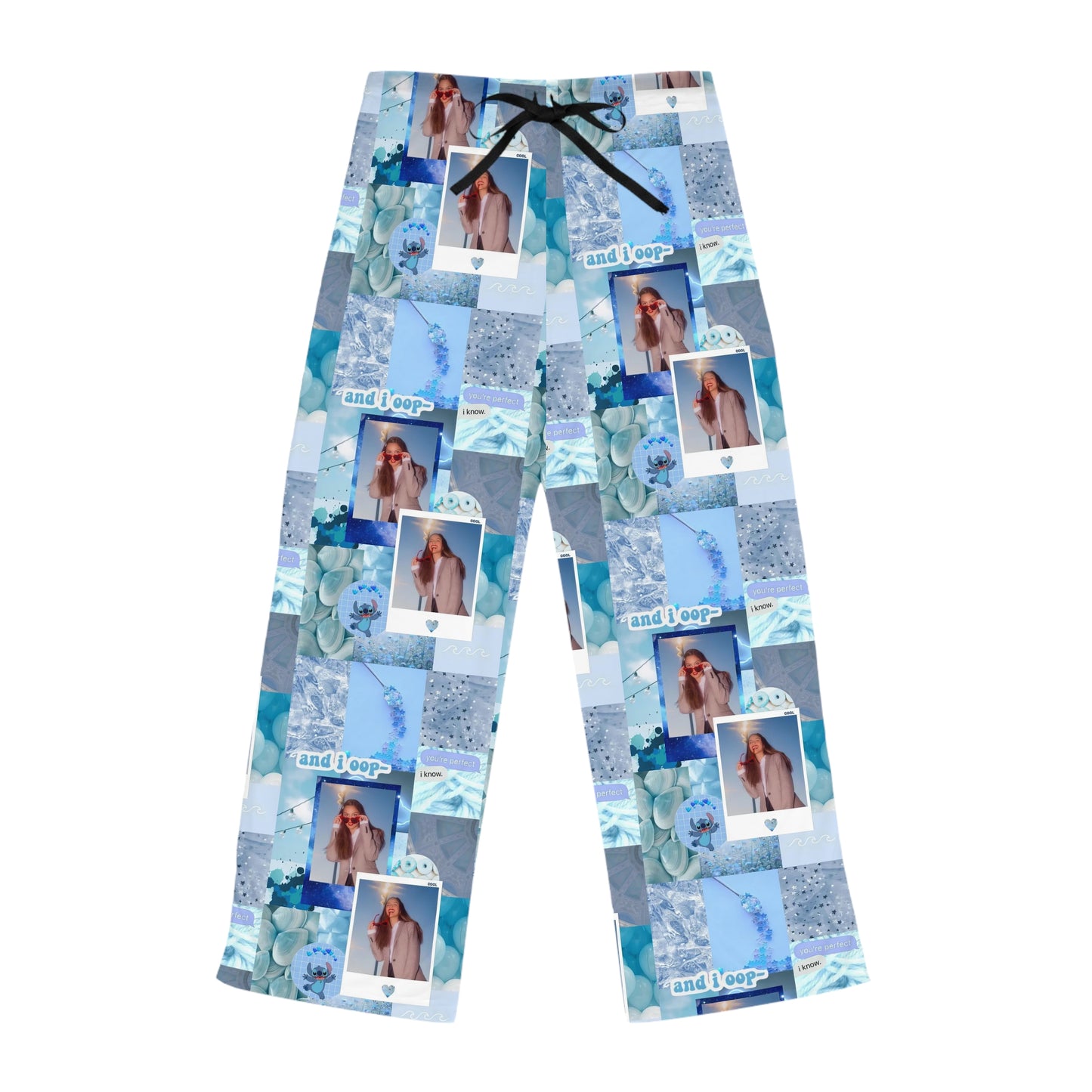 Olivia Rodrigo Light Blue Aesthetic Collage Women's Pajama Pants