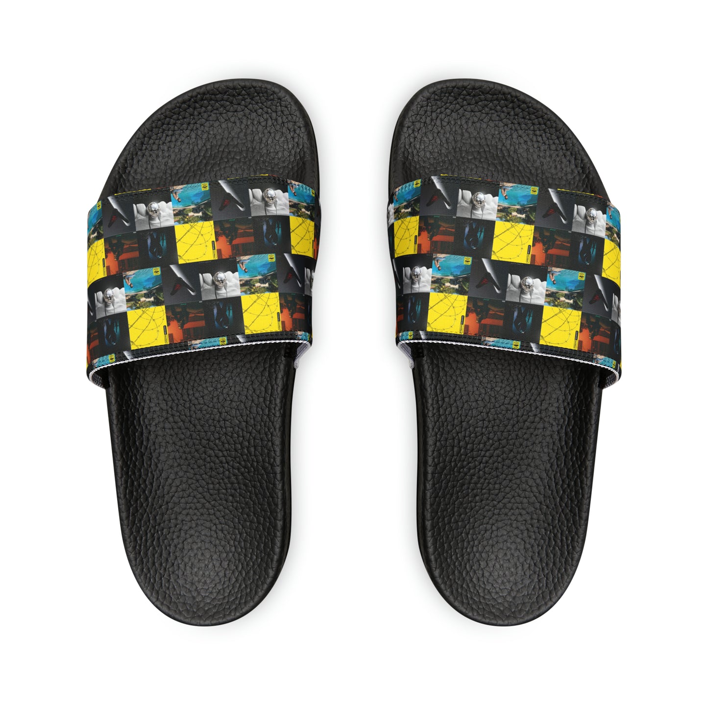 Post Malone Album Art Collage Men's Slide Sandals