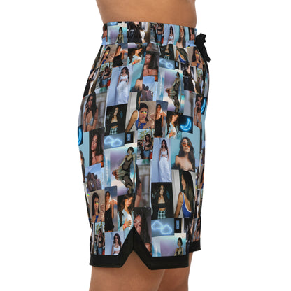 Madison Beer Mind In The Clouds Collage Basketball Rib Shorts