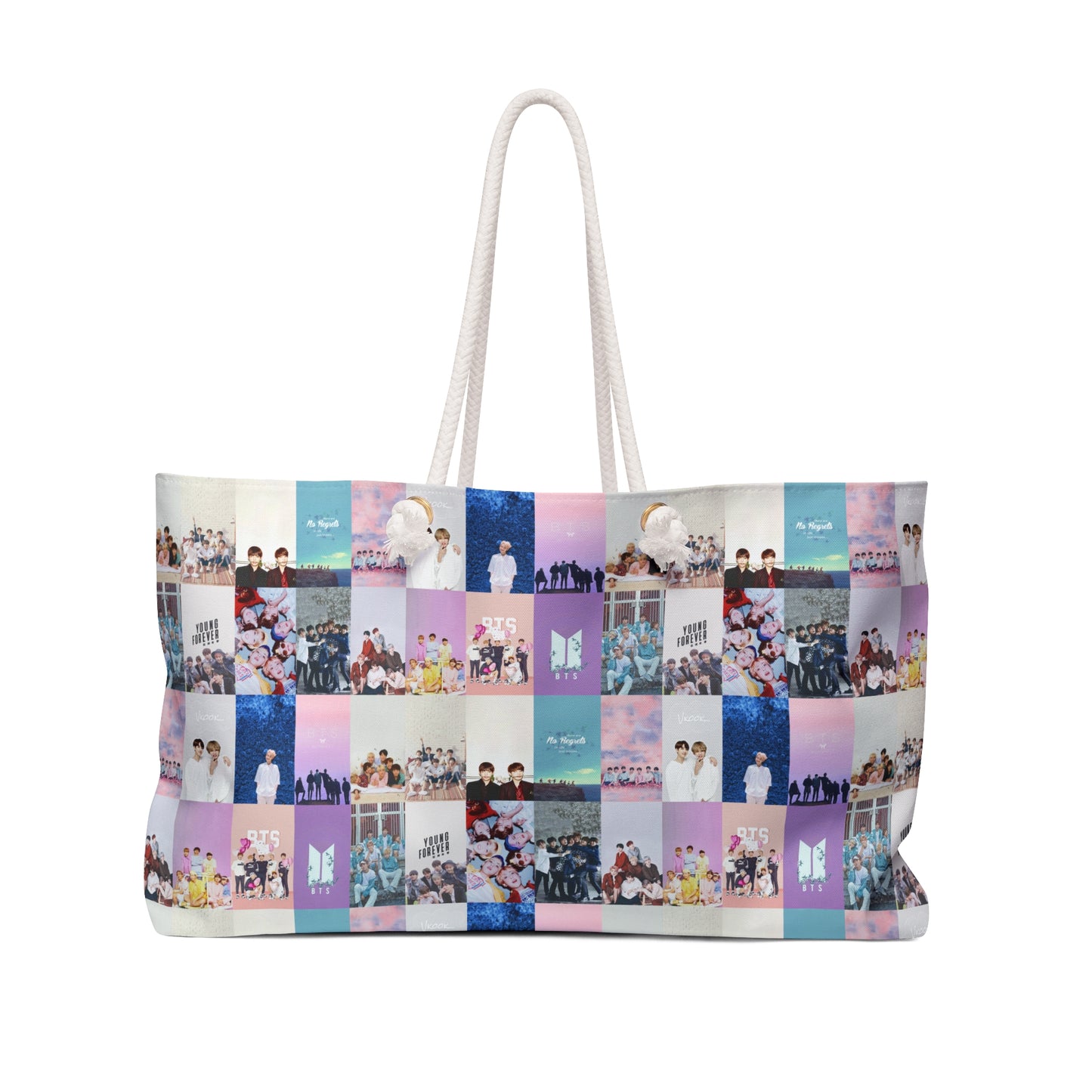 BTS Pastel Aesthetic Collage Weekender Bag