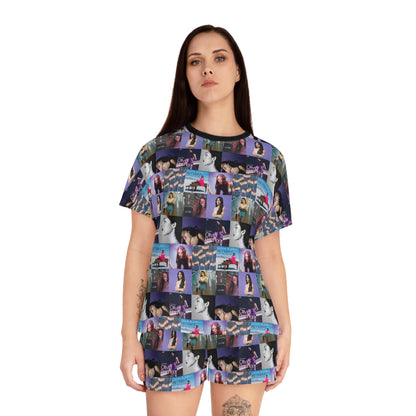 Olivia Rodrigo Album Cover Art Collage Women's Short Pajama Set