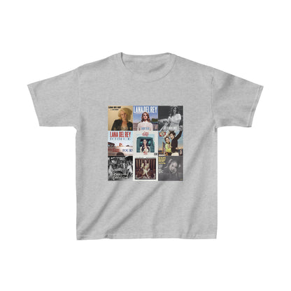 Lana Del Rey Album Cover Collage Kids Heavy Cotton Tee Shirt