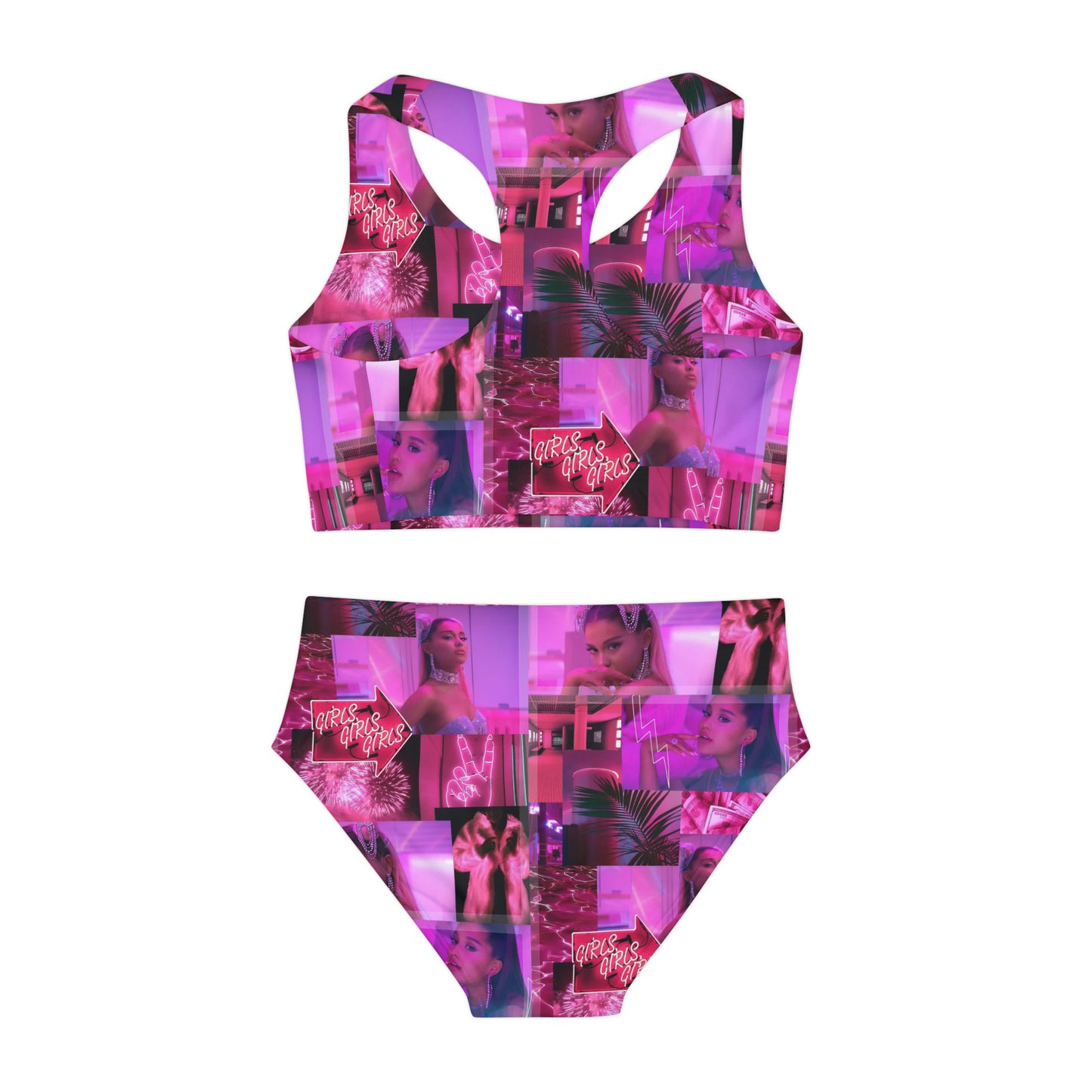 Ariana Grande 7 Rings Collage Girls Two Piece Swimsuit