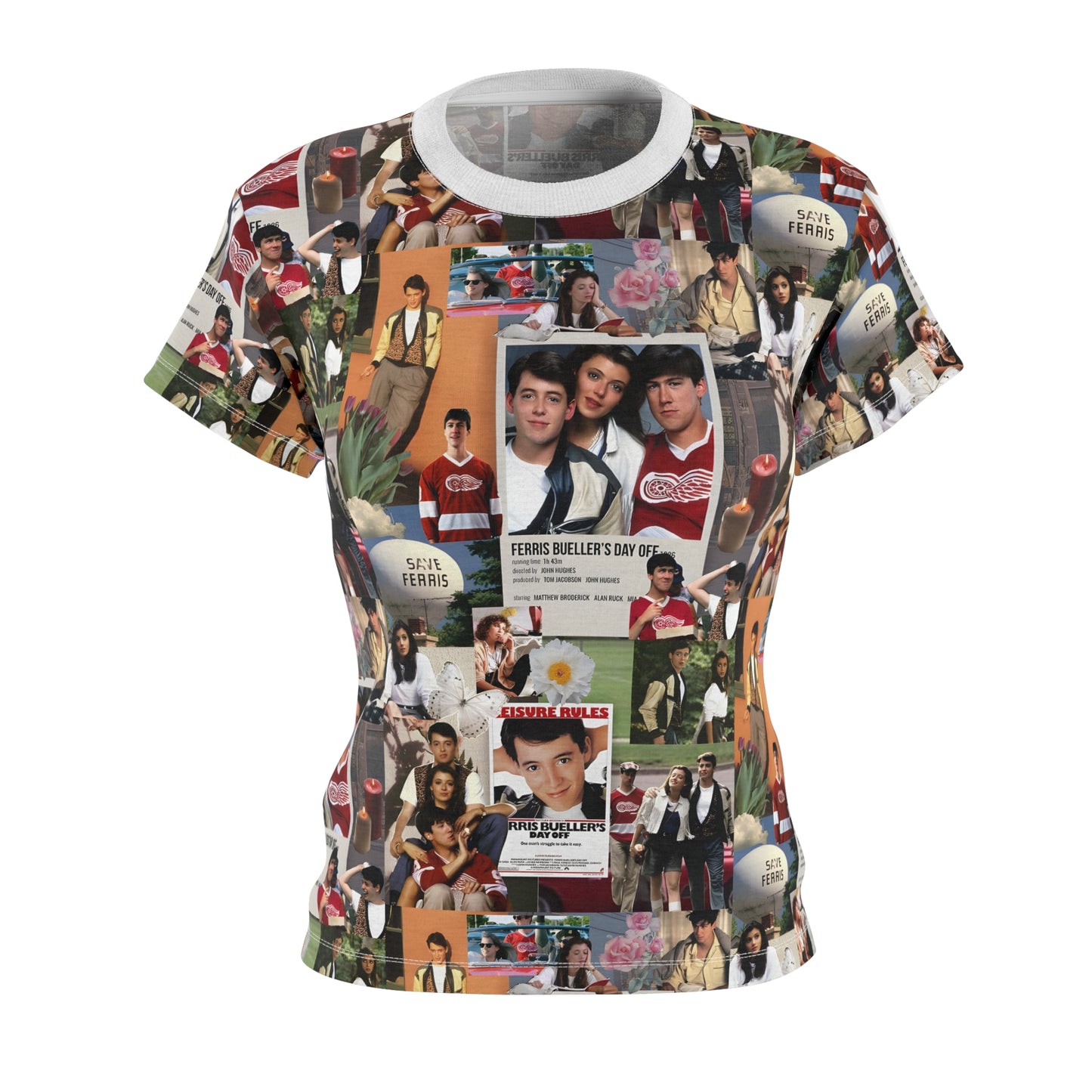 Ferris Bueller's Day Off Movie Montage Women's Cut & Sew Tee