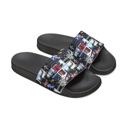 Eminem Album Art Cover Collage Women's Slide Sandals