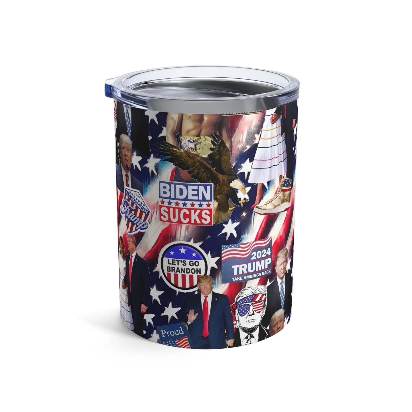 Donald Trump 2024 MAGA Montage Tumbler 10oz