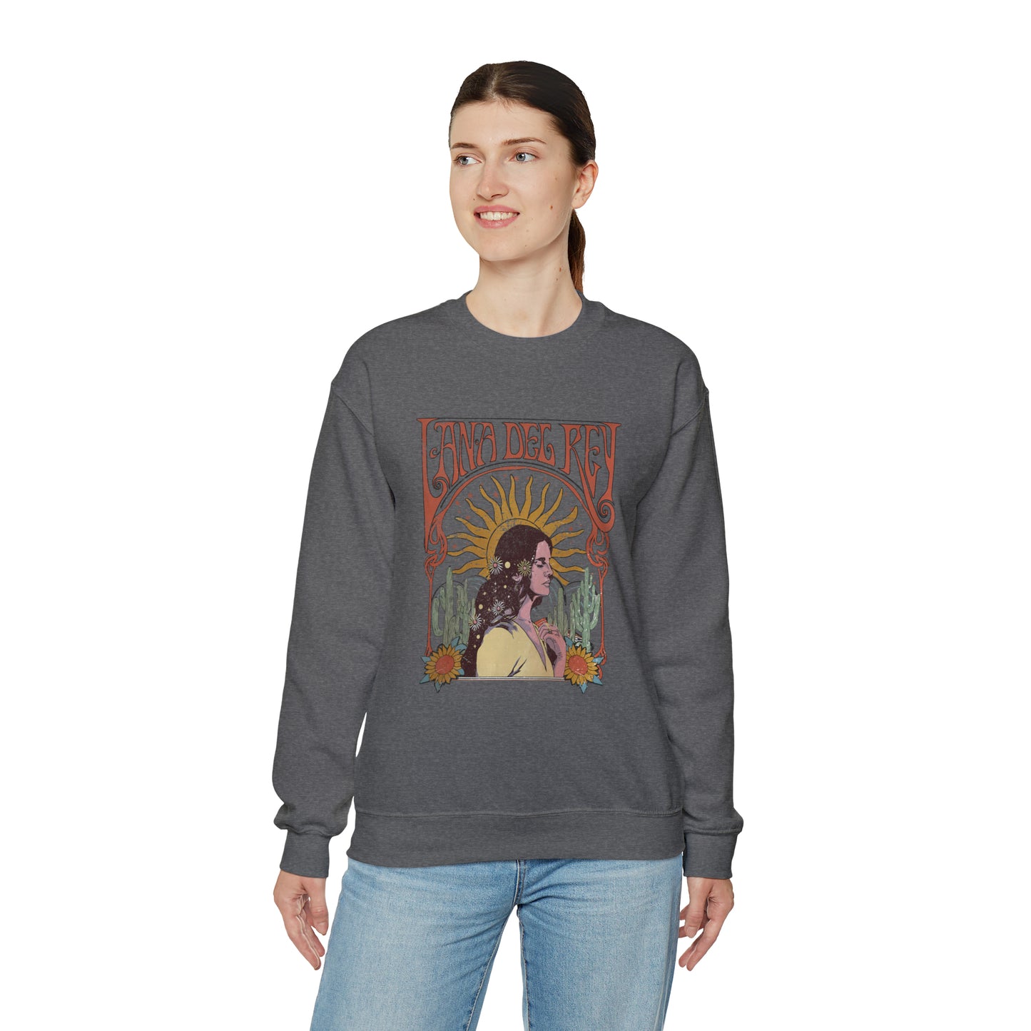 Lana Del Rey Vintage Artwork Unisex Heavy Blend Crewneck Sweatshirt