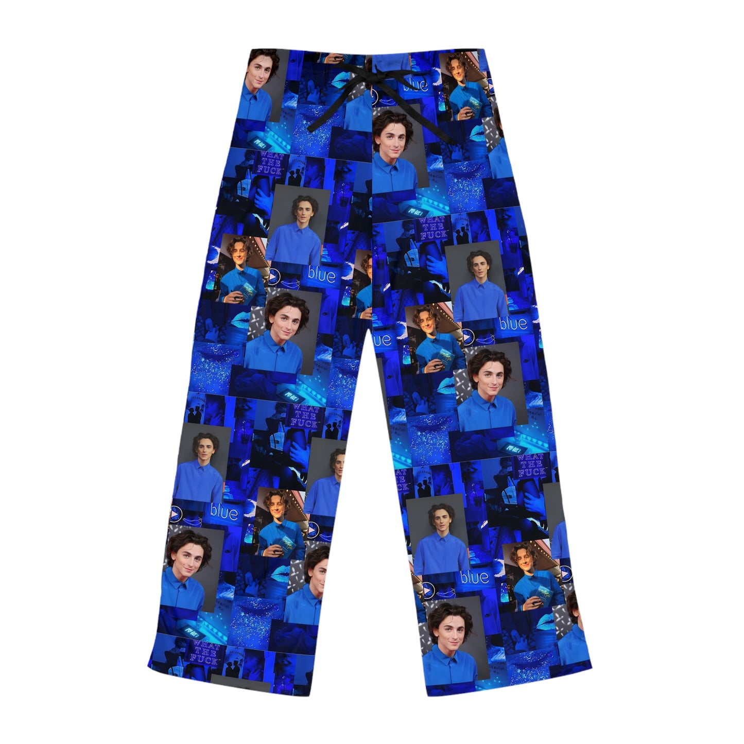 Timothee Chalamet Cool Blue Collage Women's Pajama Pants