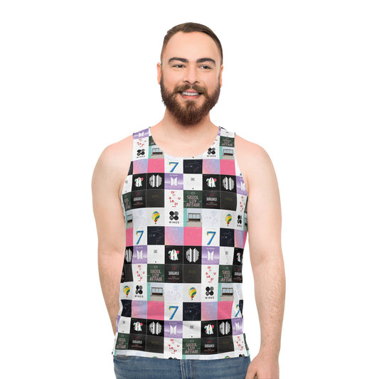 BTS Album Cover Art Collage Unisex Tank Top