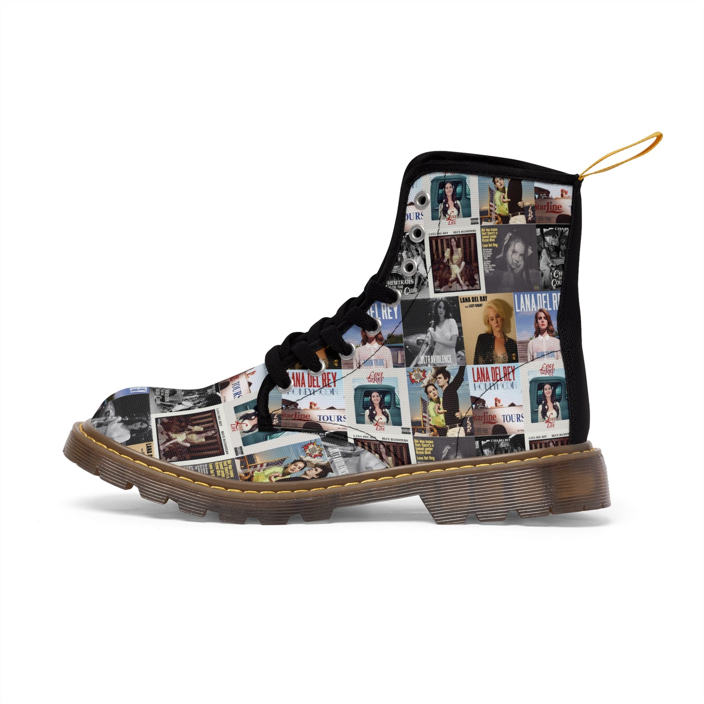 Lana Del Rey Album Cover Collage Women's Canvas Boots