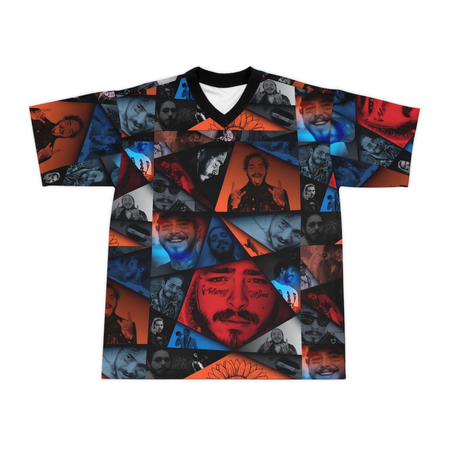 Post Malone Crystal Portaits Collage Unisex Football Jersey