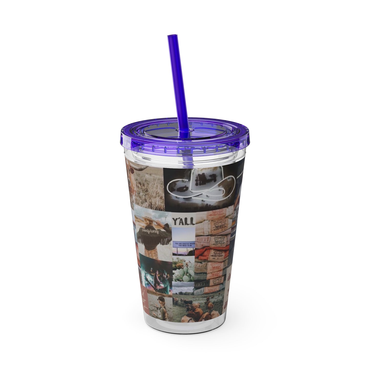 Morgan Wallen Darling You're Different Collage Sunsplash Tumbler with Straw