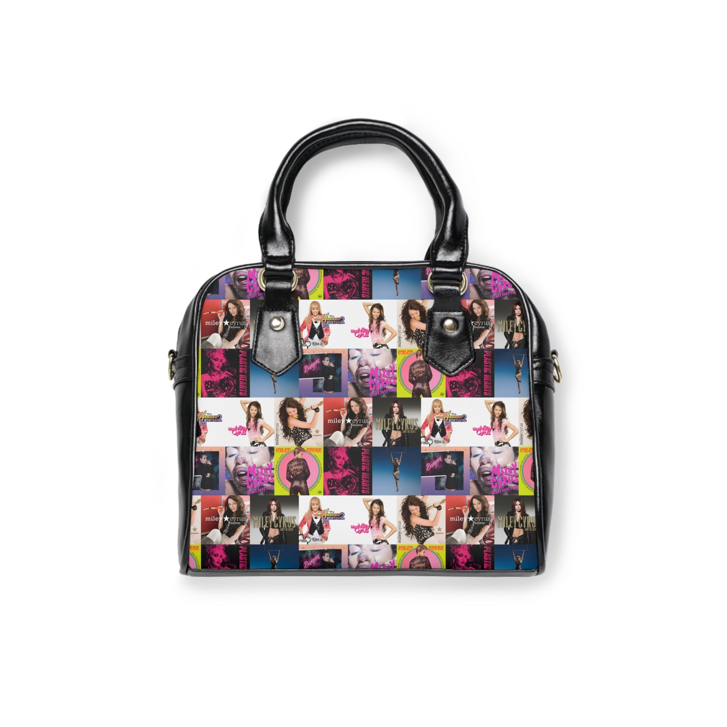 Miley Cyrus Album Cover Collage Shoulder Handbag