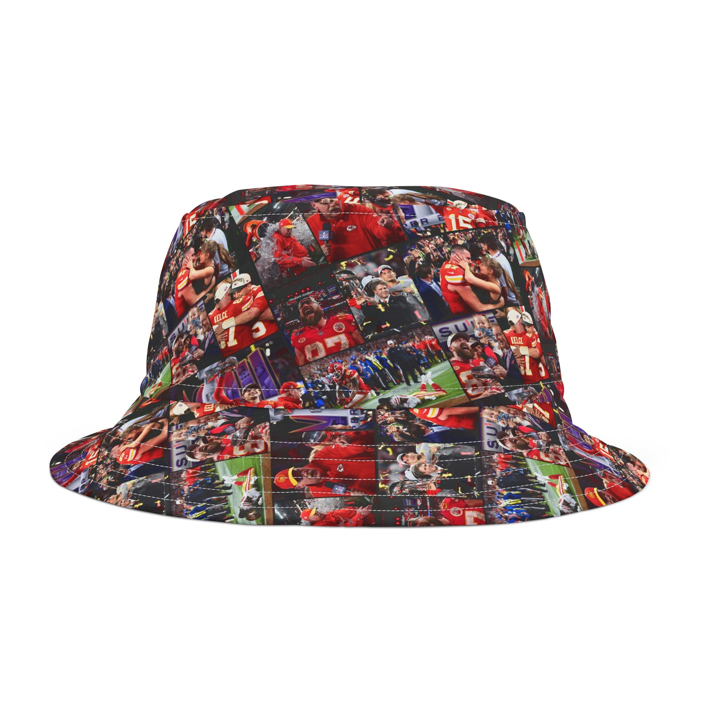 Kansas City Chiefs Superbowl LVIII Championship Victory Collage Bucket Hat