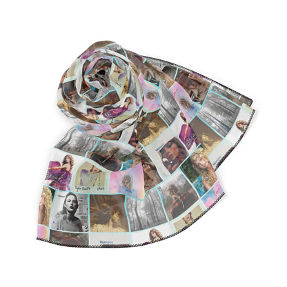 Taylor Swift Album Art Collage Pattern Polyester Scarf