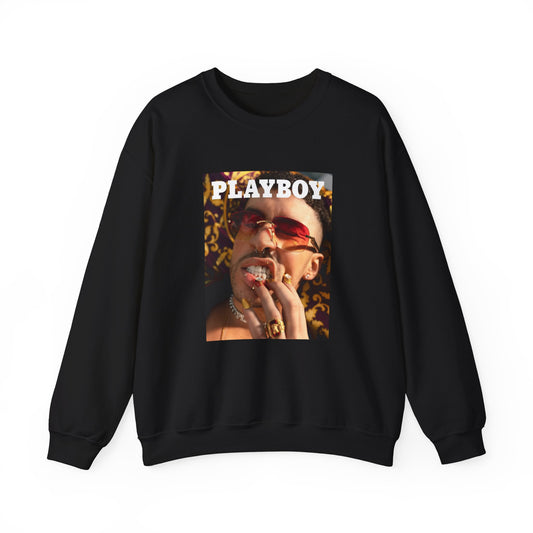 Bad Bunny Playboy Cover Unisex Heavy Blend Crewneck Sweatshirt