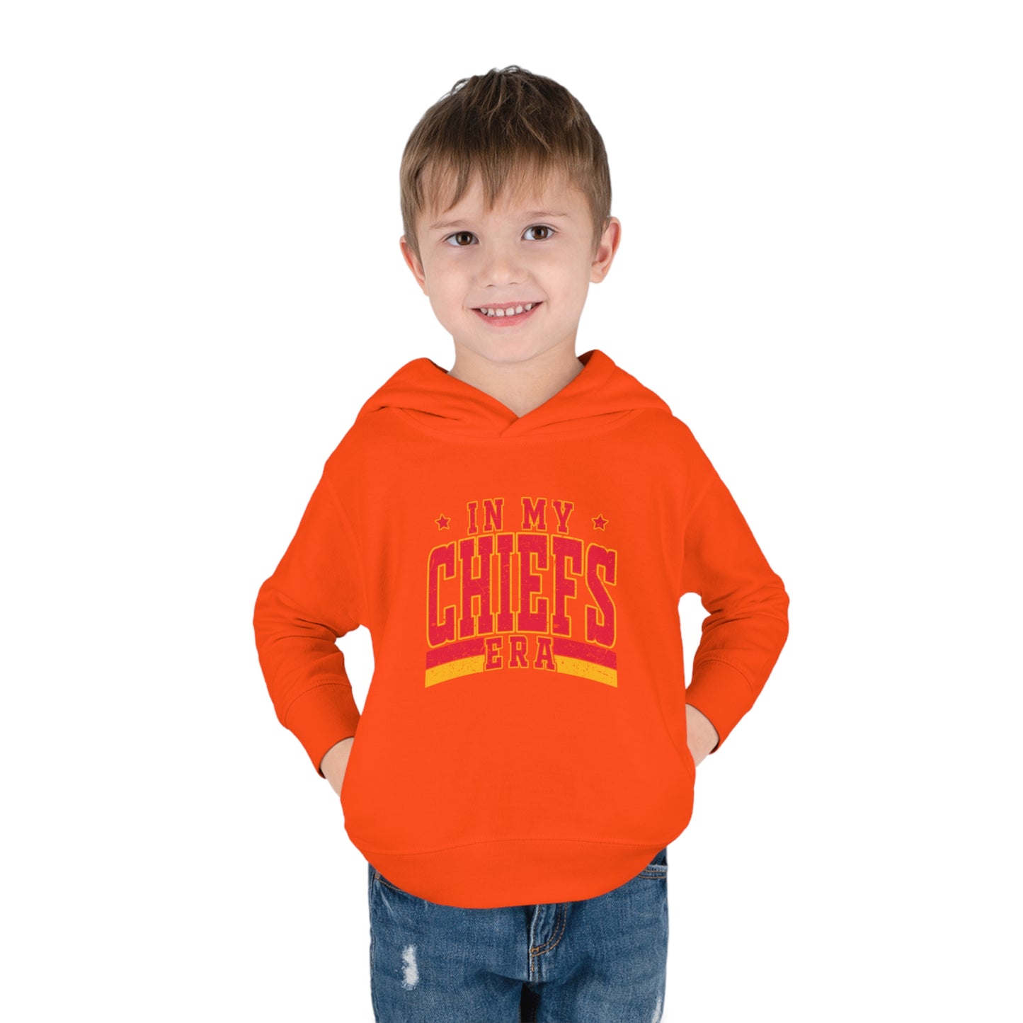 Taylor Swift In My Chiefs Era Toddler Pullover Fleece Hoodie