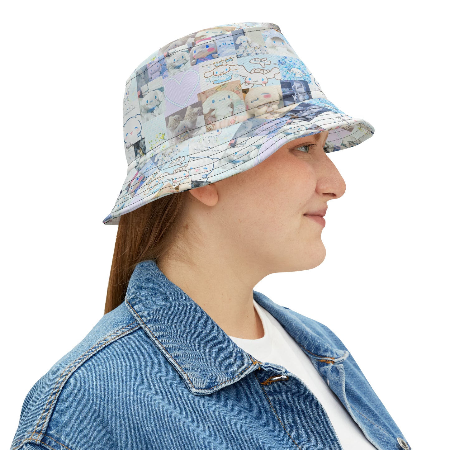 Cinnamoroll I Love You So Mush Photo Collage Bucket Hat