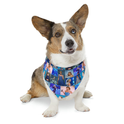 Taylor Swift Blue Aesthetic Collage Pet Bandana Collar