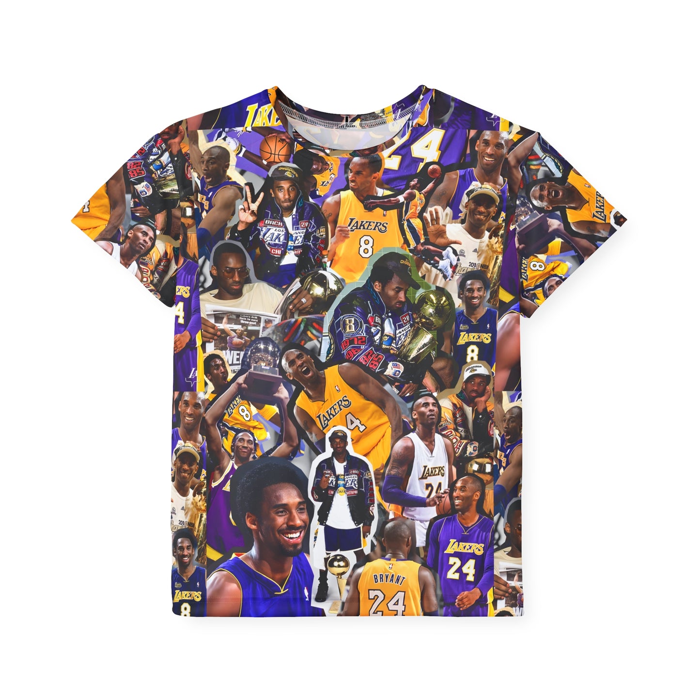 Kobe Bryant Career Moments Photo Collage Kids Sports Jersey