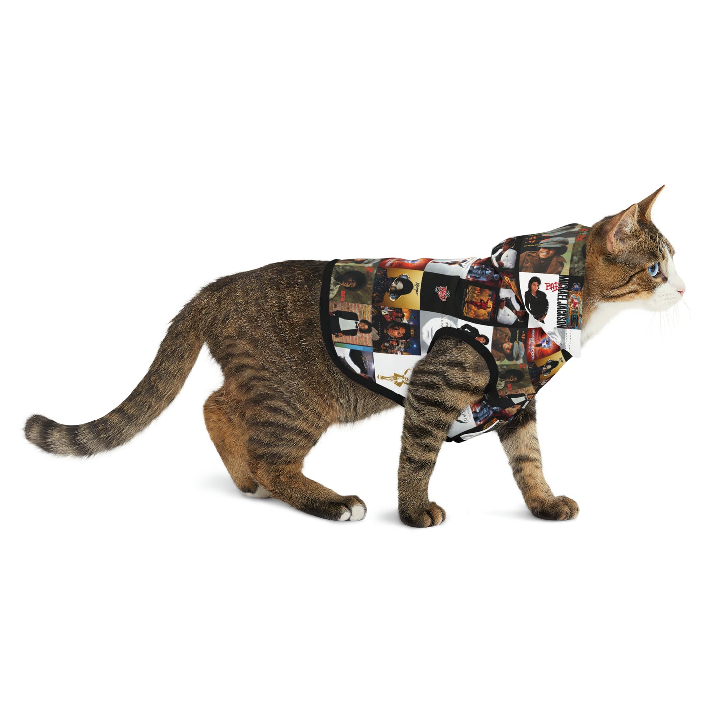 Michael Jackson Album Cover Collage Pet Hoodie