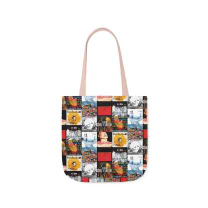 Radiohead Album Cover Collage Polyester Canvas Tote Bag