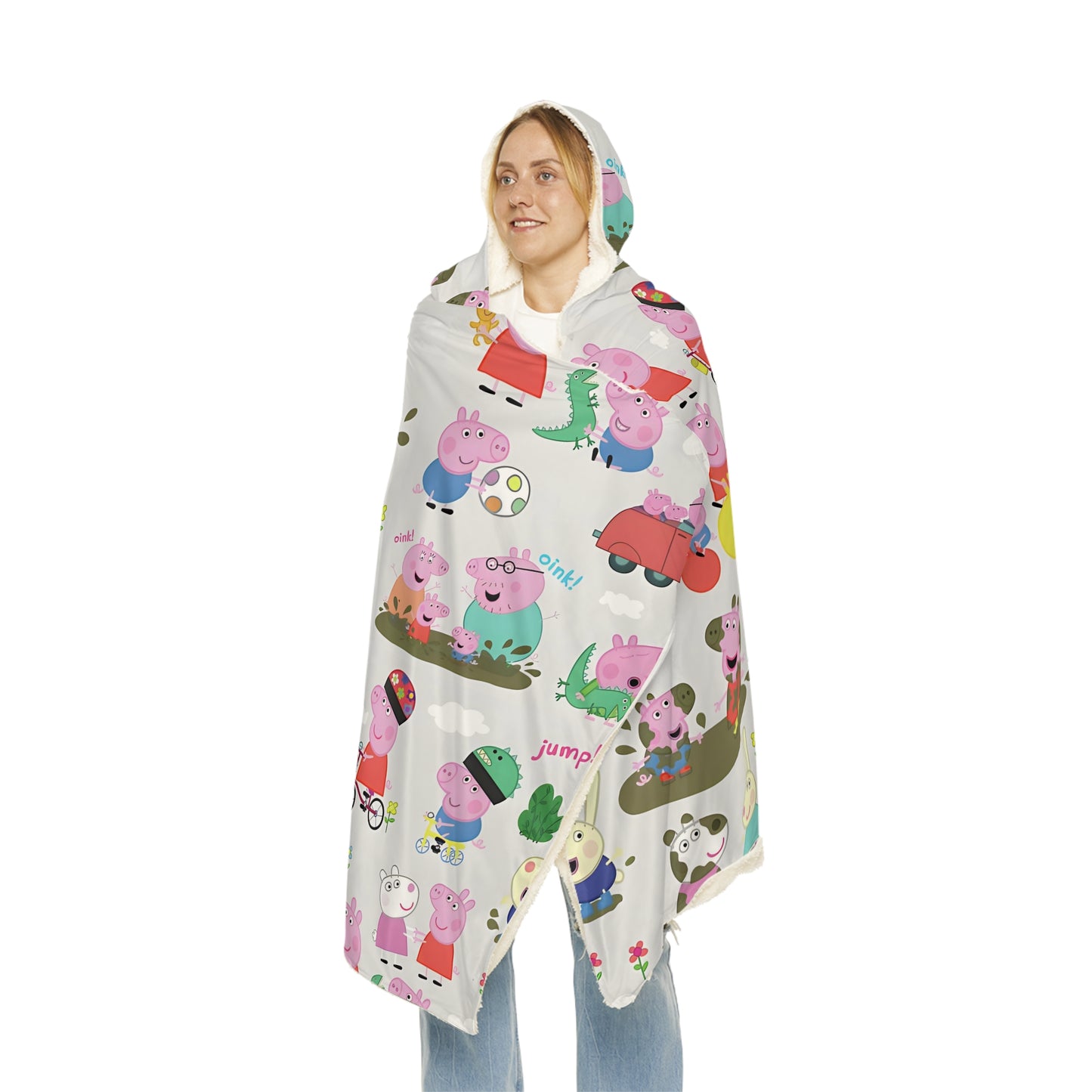 Peppa Pig Oink Oink Collage Snuggle Blanket