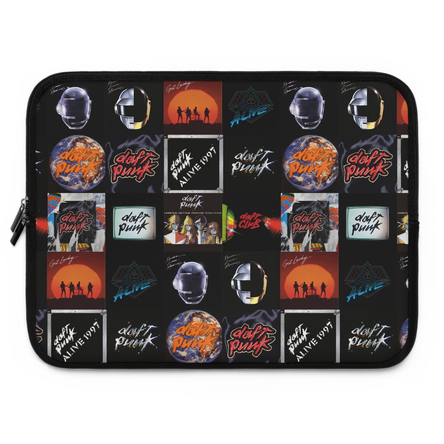 Daft Punk Album Cover Art Collage Laptop Sleeve