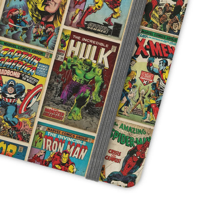 Marvel Comic Book Cover Collage Phone Flip Case