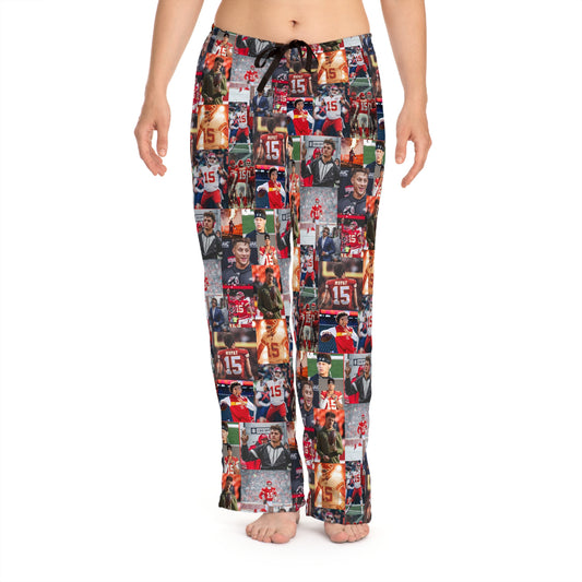 Patrick Mahomes Chiefs MVPAT Photo Collage Women's Pajama Pants