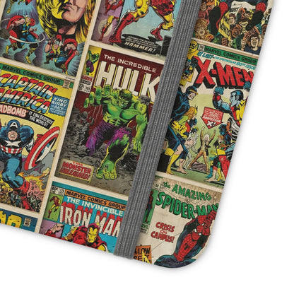 Marvel Comic Book Cover Collage Phone Flip Case