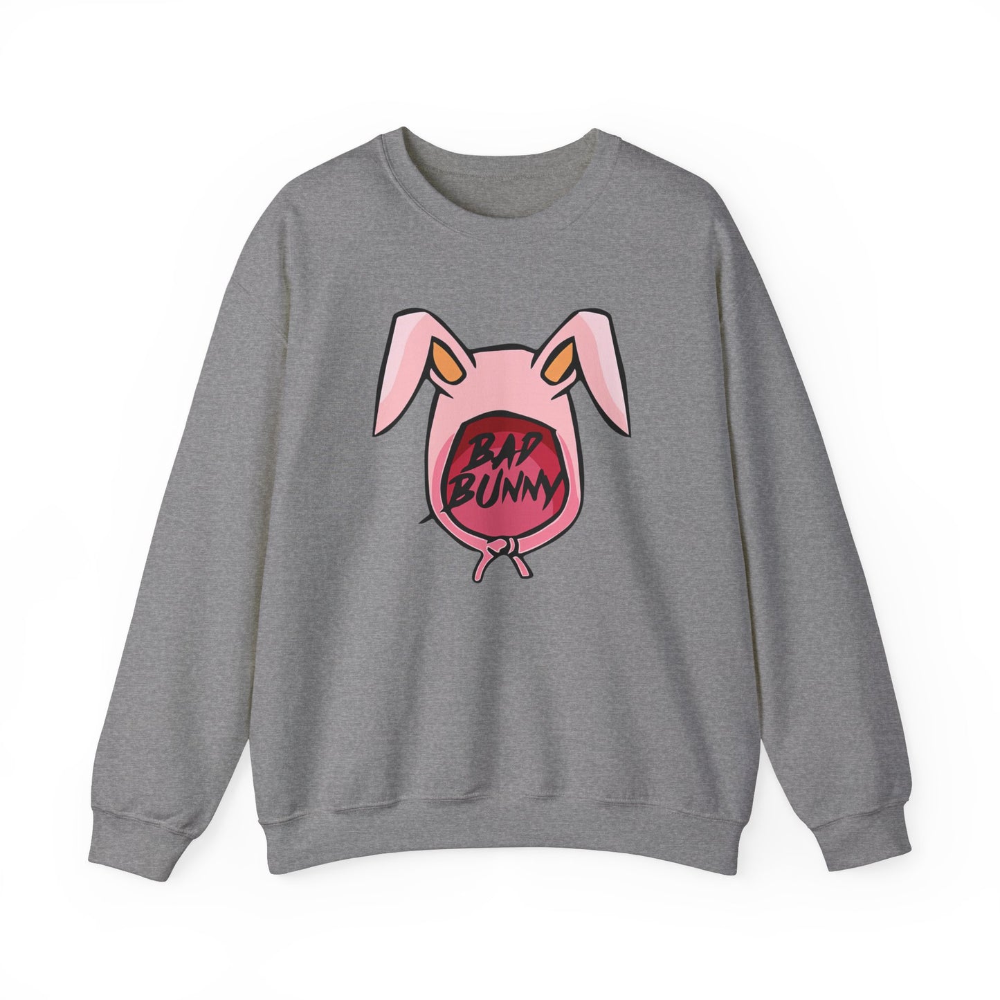 Bad Bunny Hoodie Logo Unisex Heavy Blend Crewneck Sweatshirt