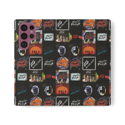 Daft Punk Album Cover Art Collage Phone Flip Case