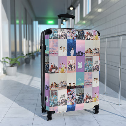 BTS Pastel Aesthetic Collage Suitcase