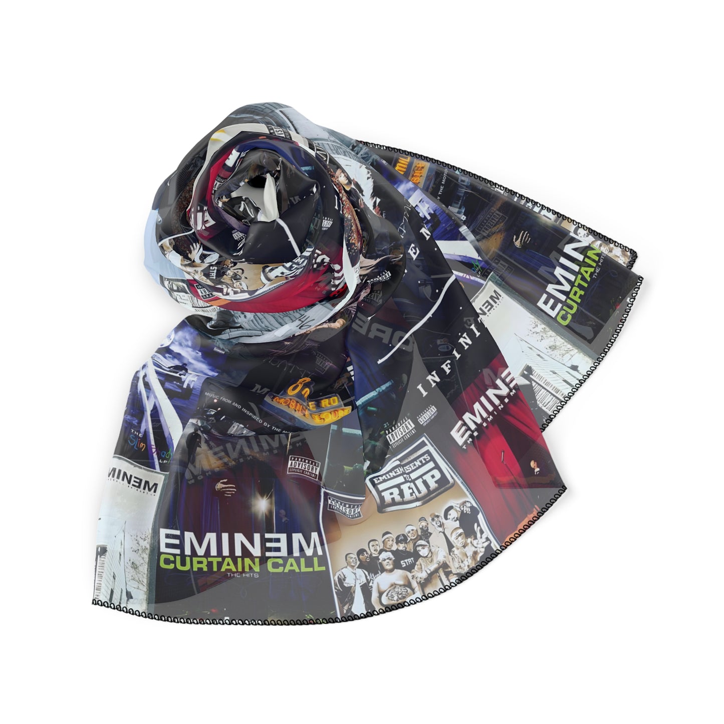 Eminem Album Art Cover Collage Polyester Scarf