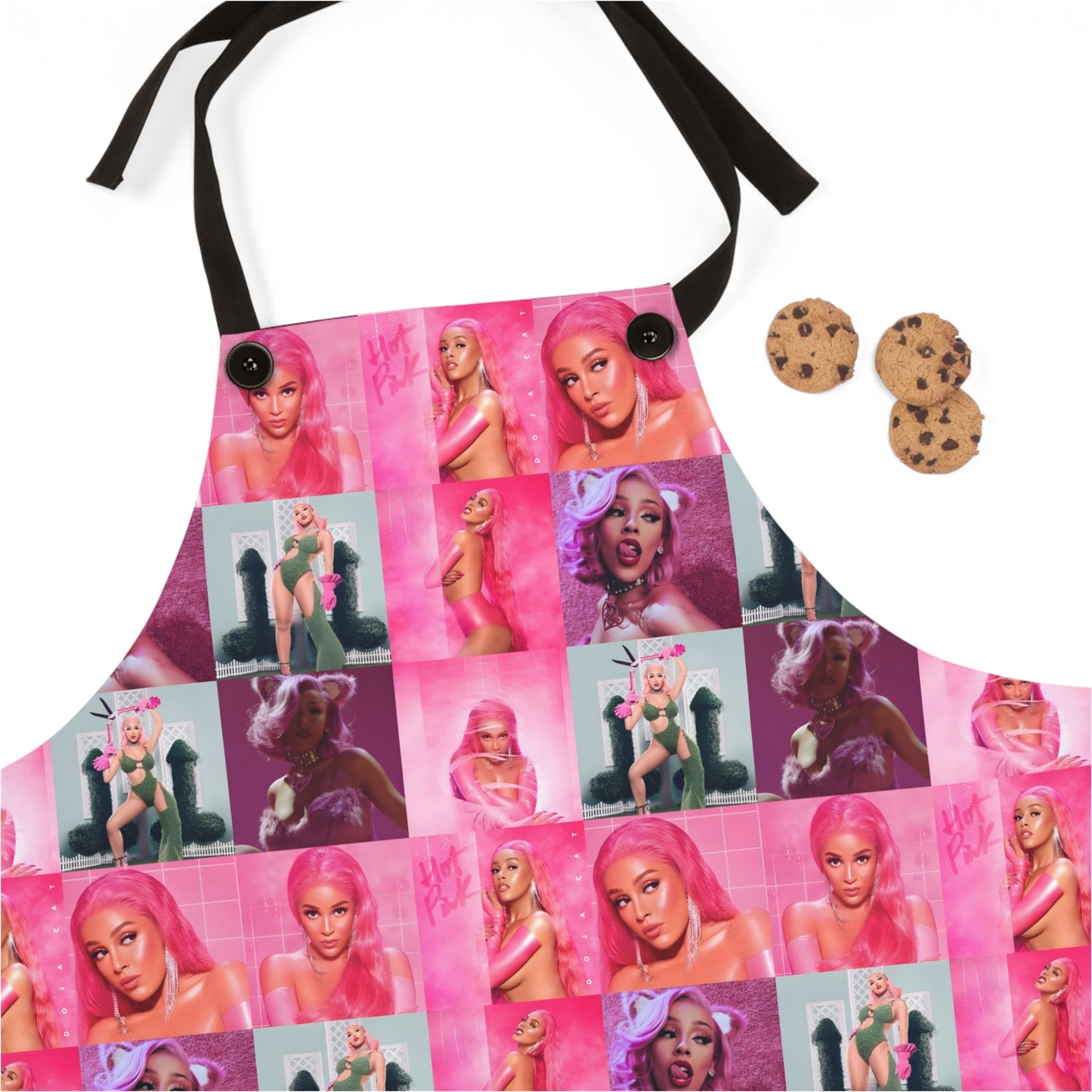 Doja Cat Hot Pink Mosaic Apron