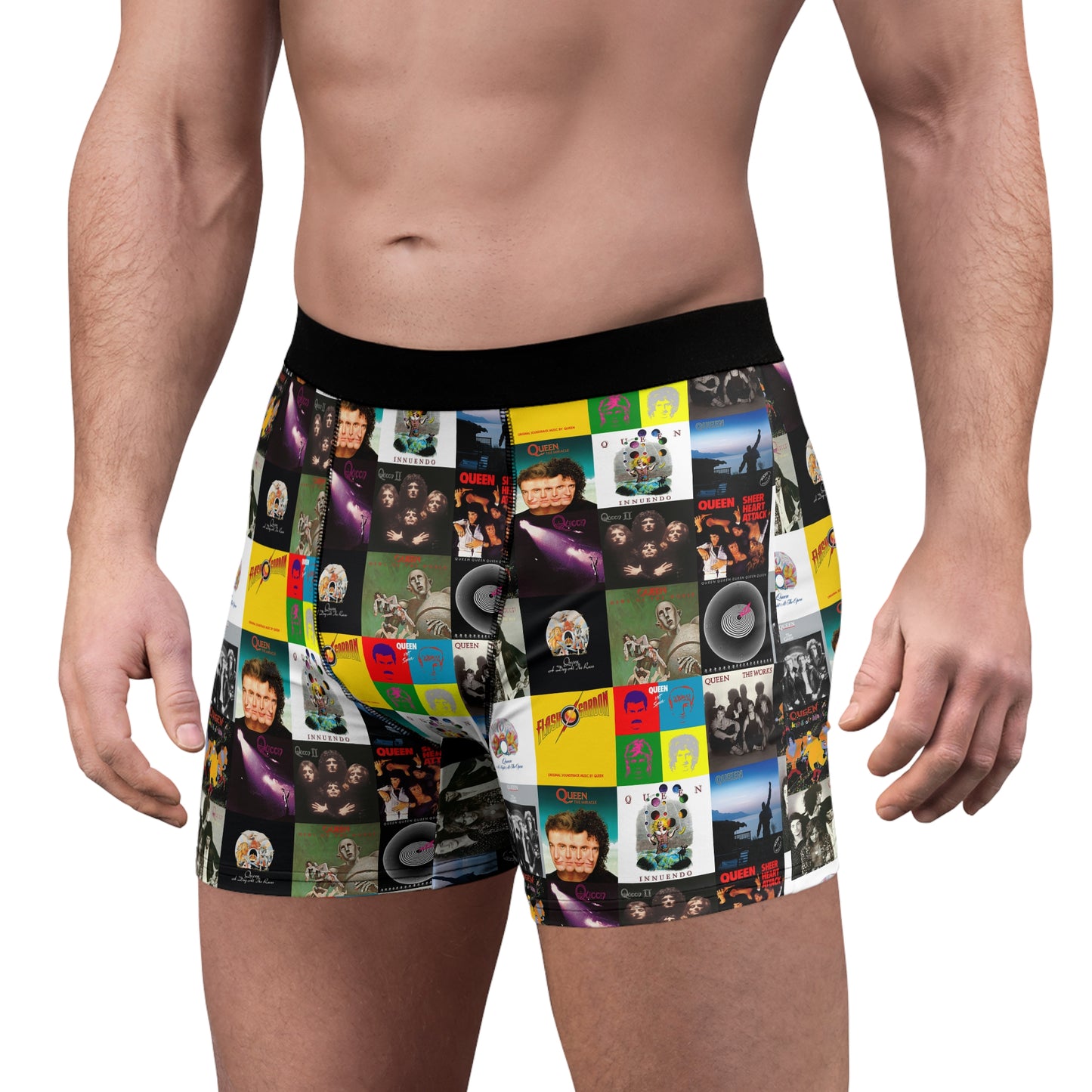 Queen Album Cover Collage Men's Boxer Briefs Underwear