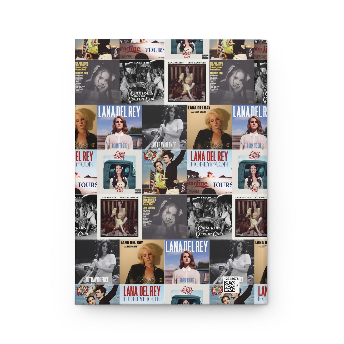 Lana Del Rey Album Cover Collage Hardcover Journal