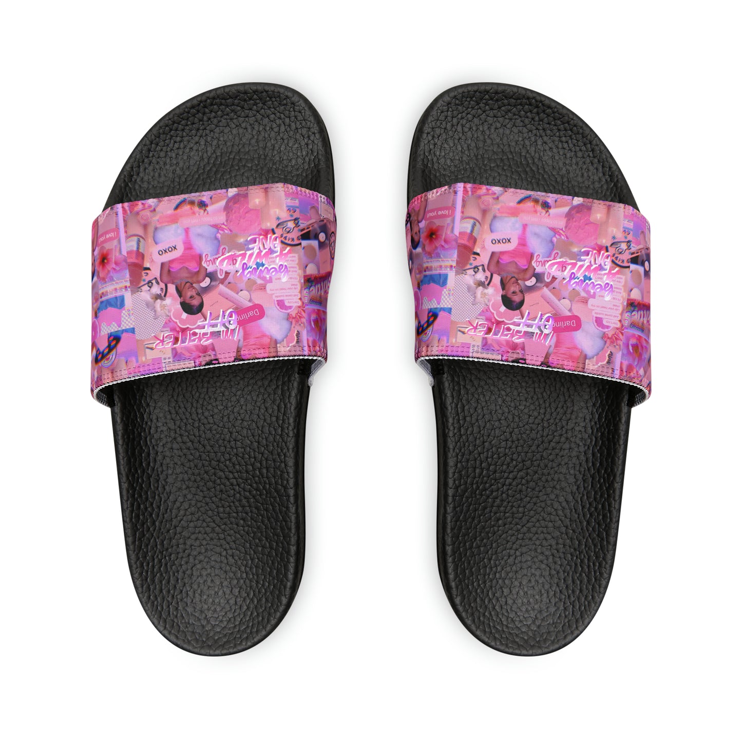 Ariana Grande Purple Vibes Collage Women's Slide Sandals