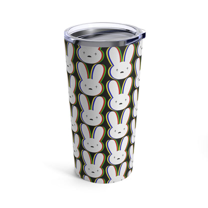 Bad Bunny Logo Pattern Tumbler 20oz