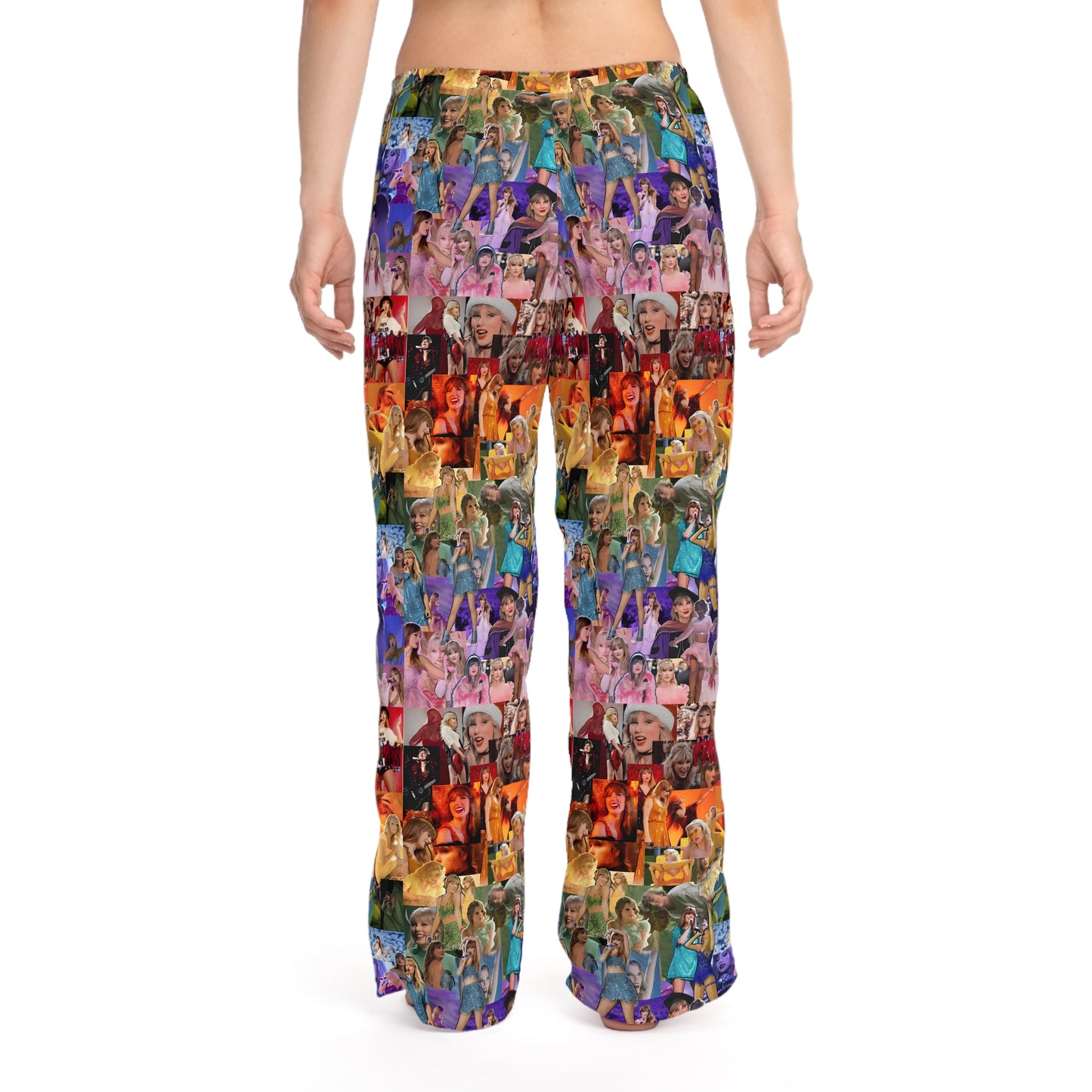 Taylor Swift Rainbow Photo Collage Women's Pajama Pants