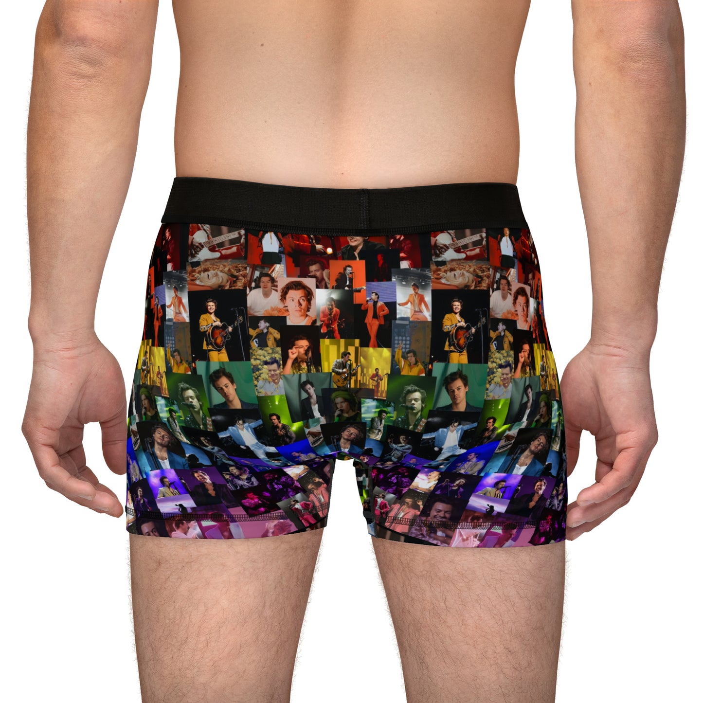 Harry Styles Rainbow Collage Men's Boxers