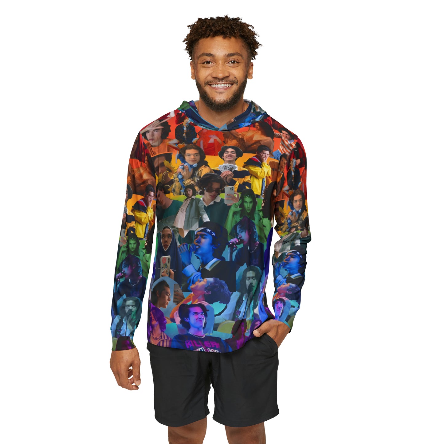 Conan Grey Rainbow Photo Collage Men's Sports Warmup Hoodie